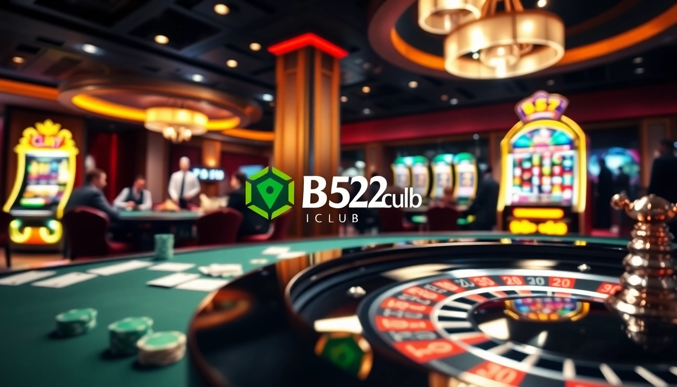 Engaging gamblers at B52 Club's exciting poker and slot machine games.