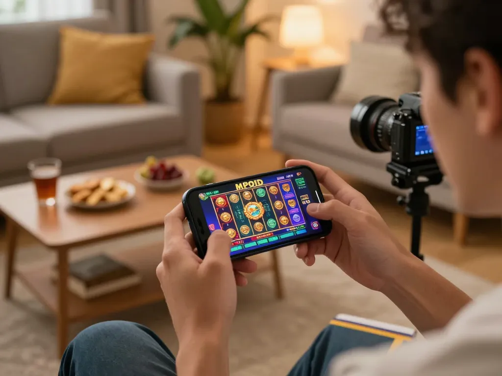 Engaging smartphone gaming experience with MPOID interface in a cozy home environment