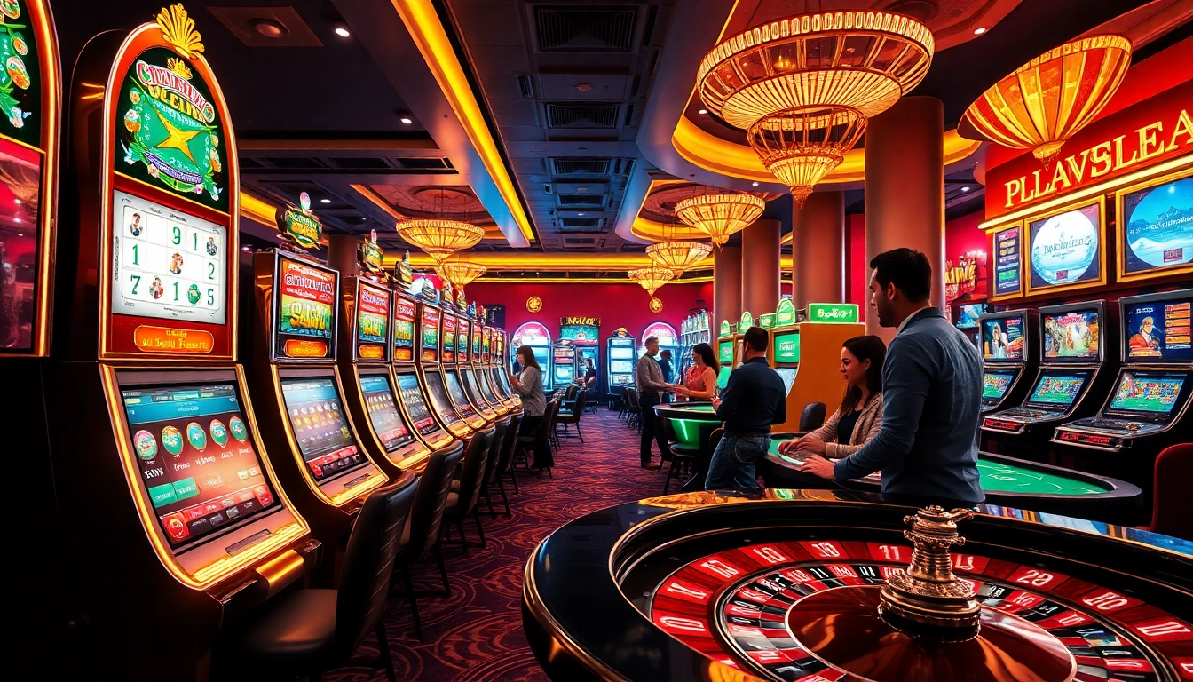 Experience the excitement of viral4d gaming with vibrant casino tables and thrilling slot machines.