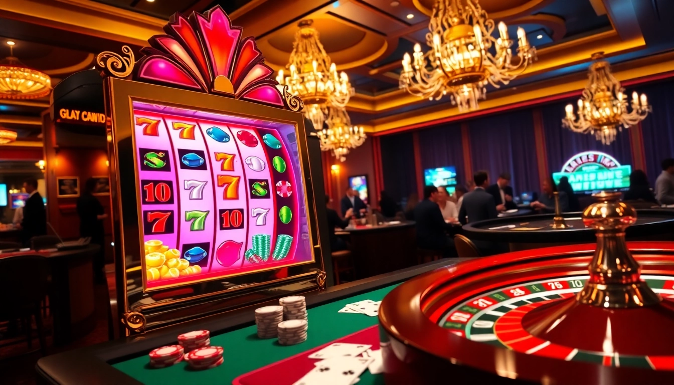 Experience the thrill of gilajp with vibrant casino games and luxurious poker tables.