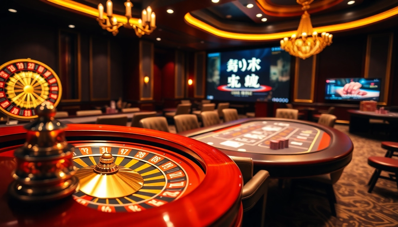 Experience the thrill of online gambling with包网, featuring a vibrant roulette wheel and poker table.