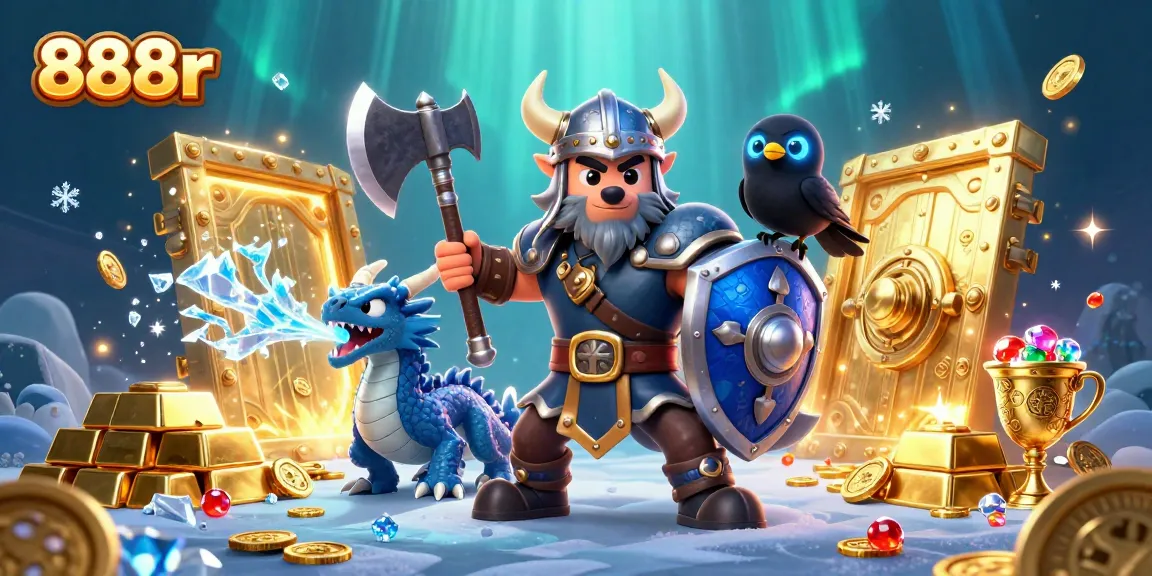 Experience thrilling action at 888r with our Viking-themed gaming adventure featuring treasures and dynamic characters.