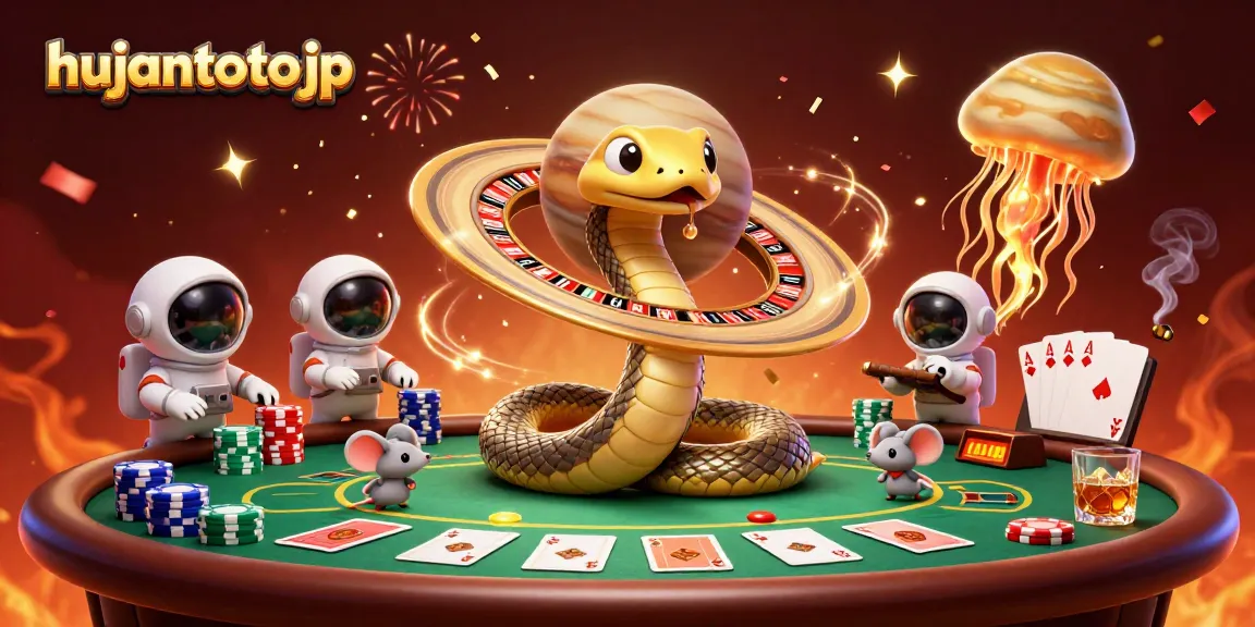 Kunjungi hujantotojp untuk merasakan sensasi bermain judi online dengan snakes dan dealer luar angkasa yang unik.