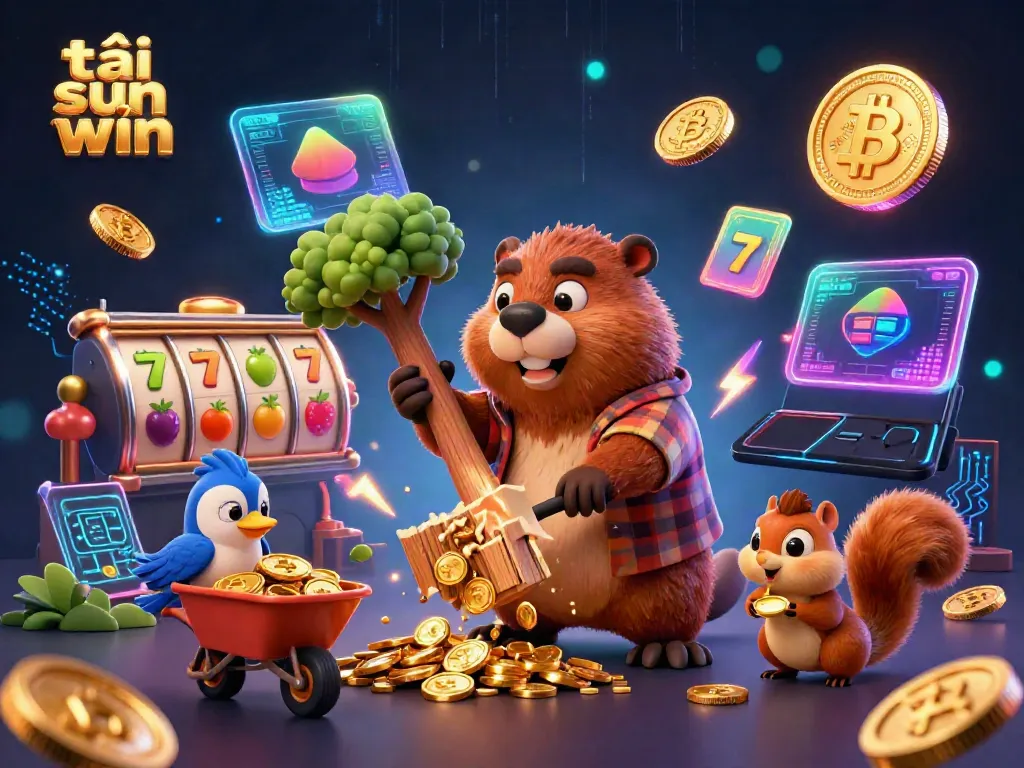 Explore strategy-rich gameplay at tải sun win with an engaging 3D casino scene featuring animated characters and vibrant symbols.