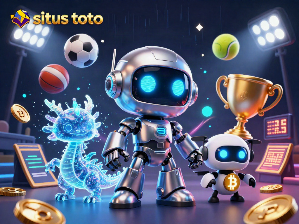 Menangkan peluang situs toto dengan robot cyberpunk dan elemen taruhan dinamis.