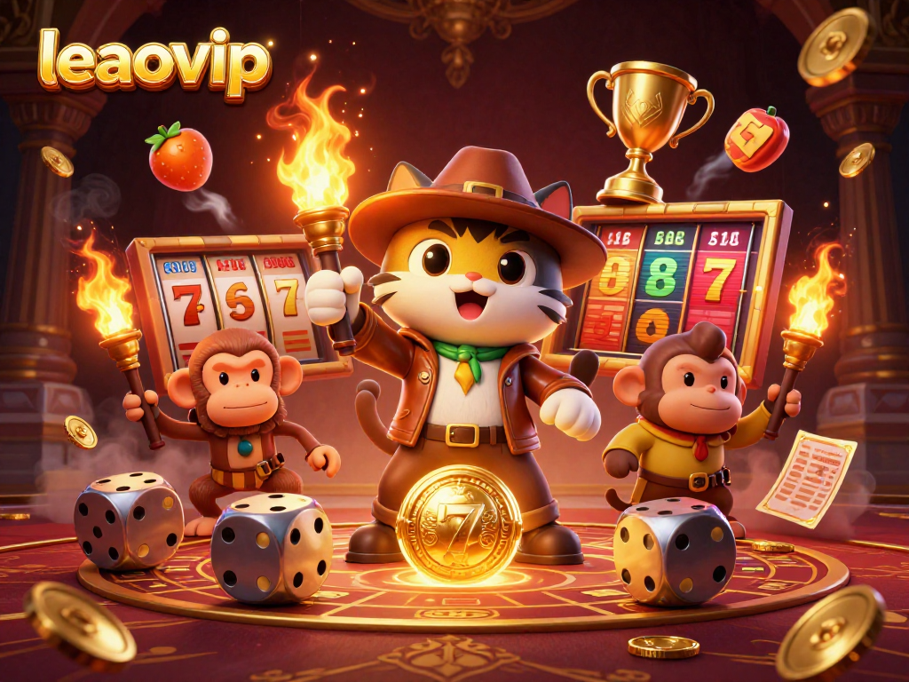 Engage with the thrilling adventures at leaovip, where a cat archaeologist finds golden casino artifacts in an ancient temple.