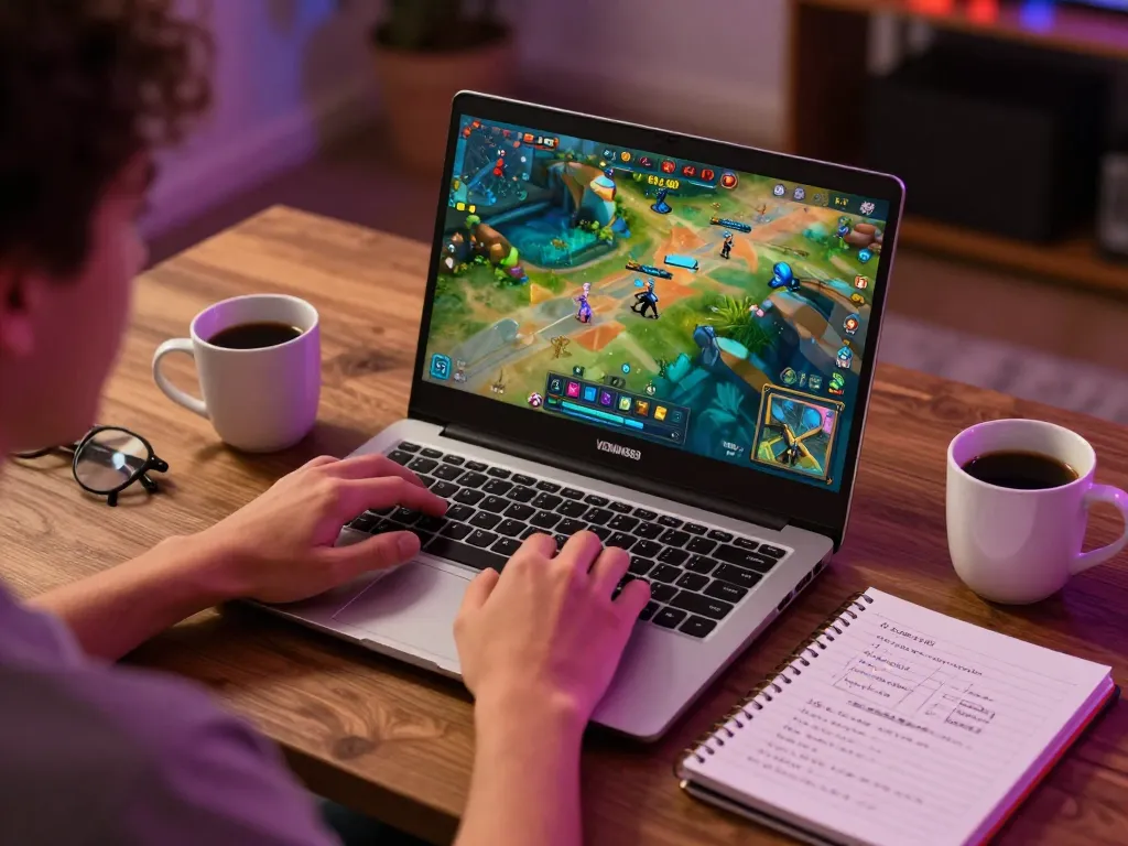 Experience immersive gaming with VENOM889 showing strategic gameplay options in a cozy setting.
