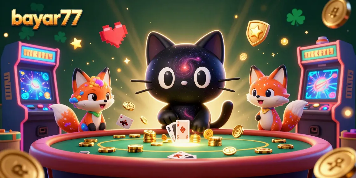 Menangkan banyak chip di bayar77 dengan kucing hitam galaksi yang menarik perhatian dan kreasi luar angkasa.