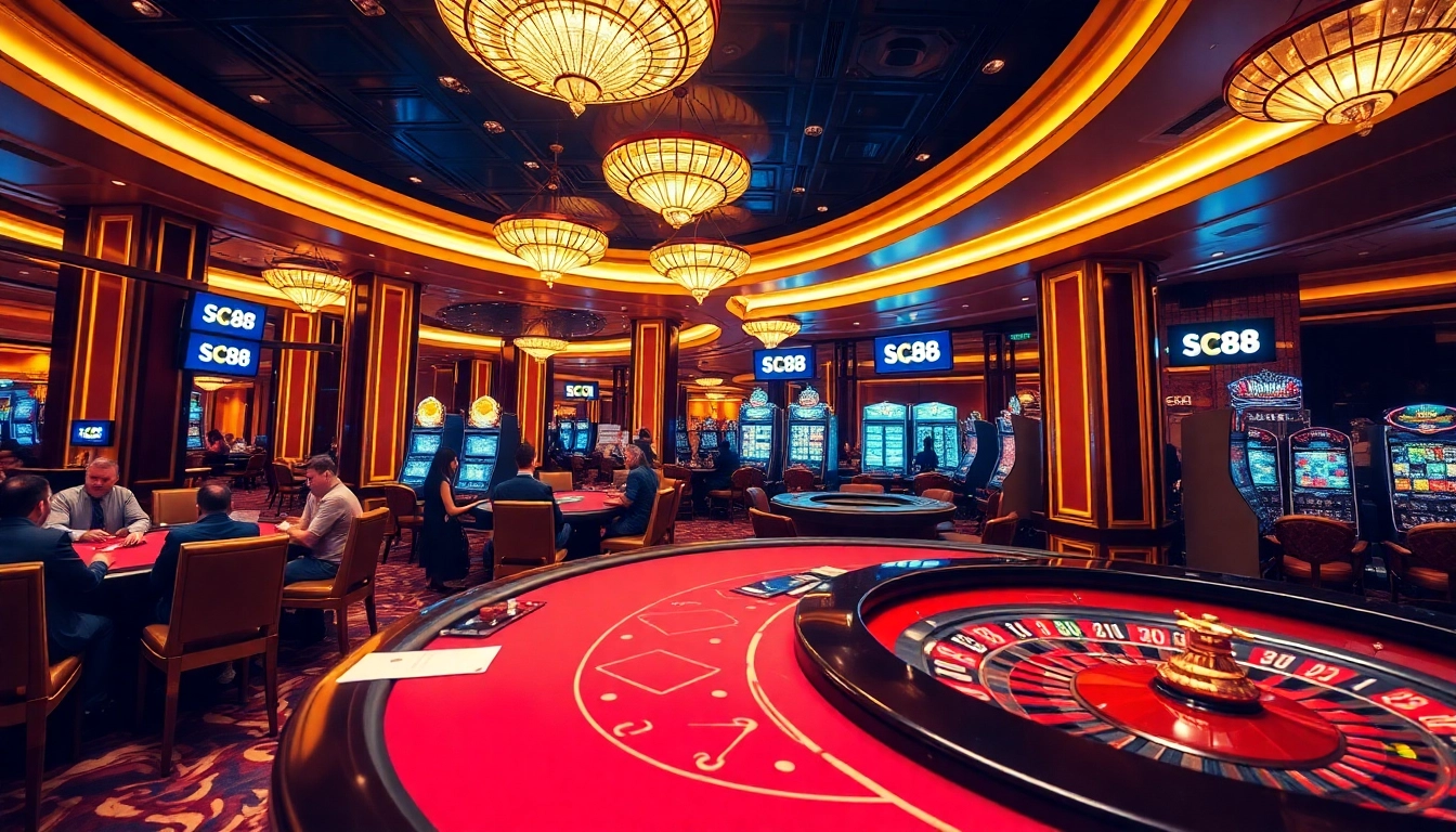 Experience the excitement of SC88 casino with engaging poker games and vibrant slot machines