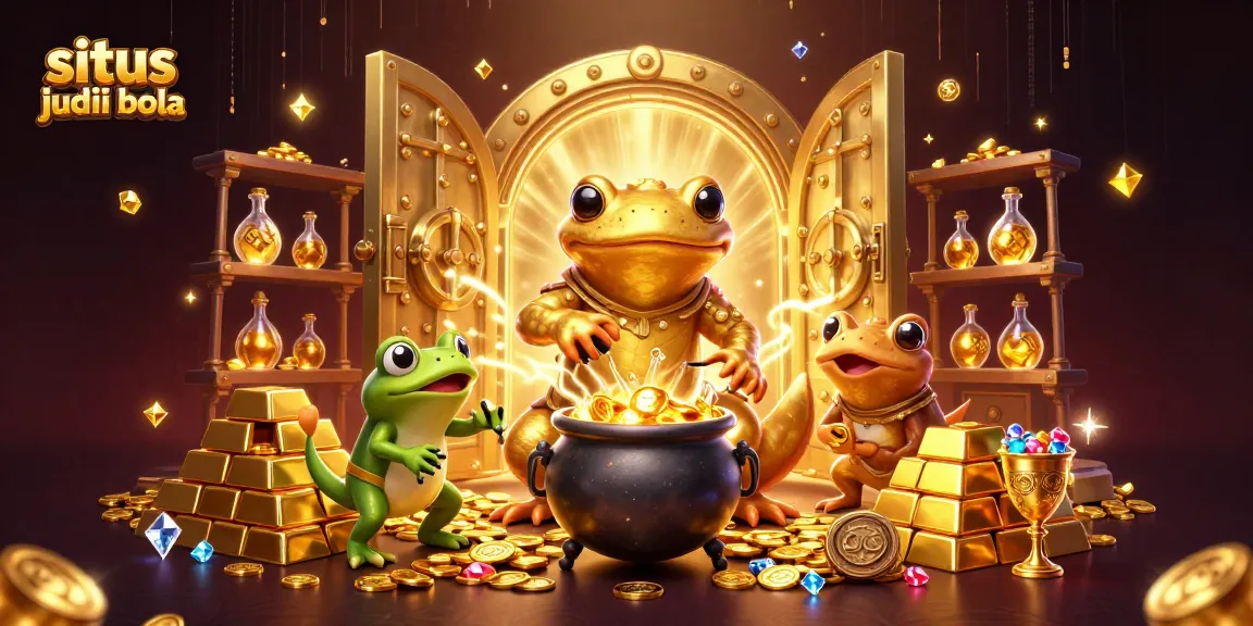 Experience the excitement of situs judi bola with a magical alchemist turning metals into gold.