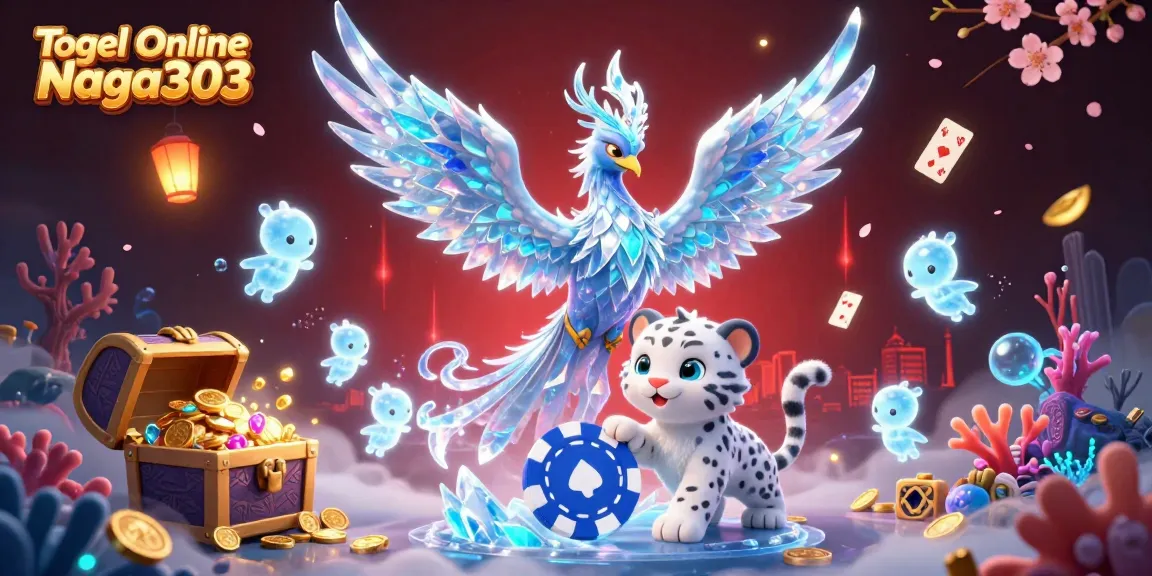 Togel Online Naga303 showcases immersive 3D illustration for exciting online gambling experiences.