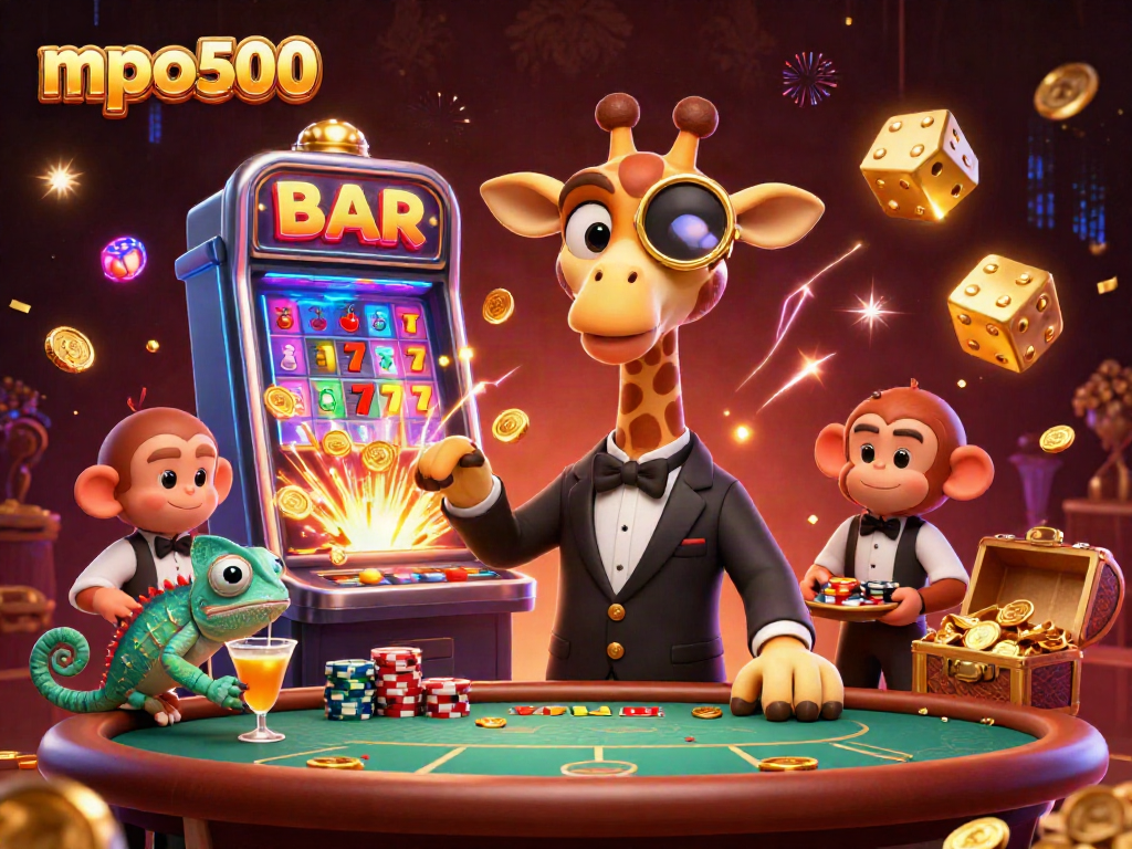 Pemain mpo500 merayakan jackpot di kasino virtual dengan kombinasi karakter unik