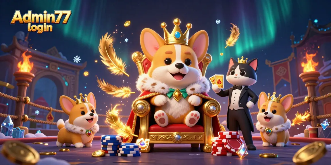 Experience Admin77 login with vibrant gambling elements in an engaging casino scene.