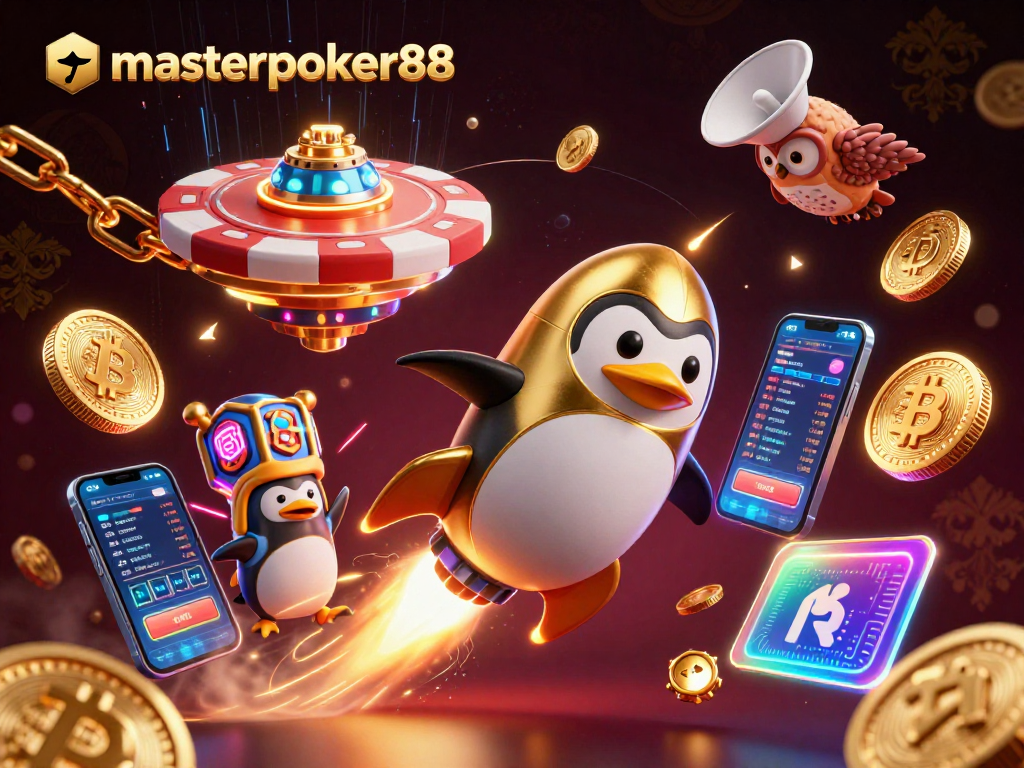 masterpoker88 menguji keberuntungan dengan penguin emas yang meledak melalui ruang angkasa dan slot keberuntungan
