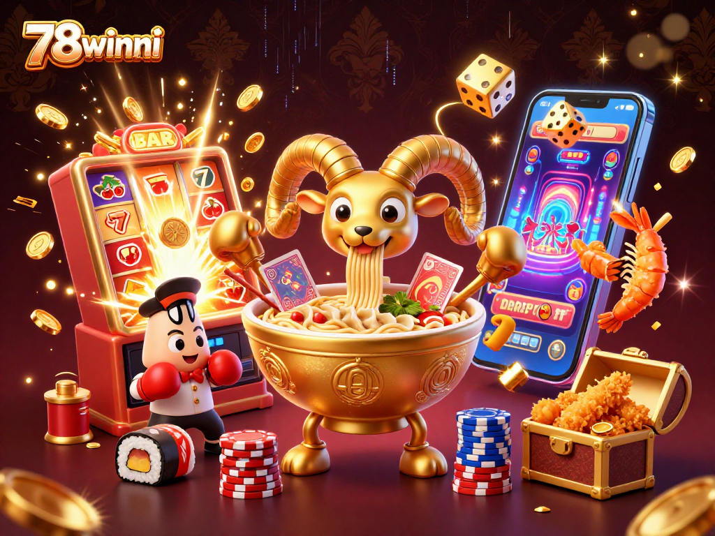 Experience thrilling wins with 78winni's vibrant casino games and engaging characters.