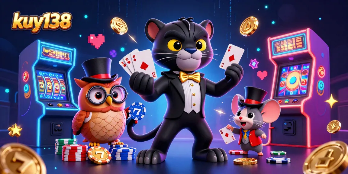 kuy138 merasakan keberuntungan saat bermain slot dengan karakter kasino yang menggemaskan