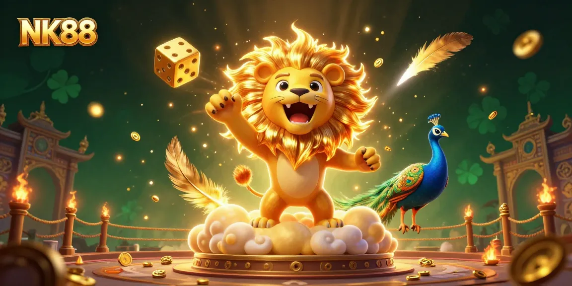 NK88 empowers players with thrilling casino excitement in a vibrant 3D illustration.