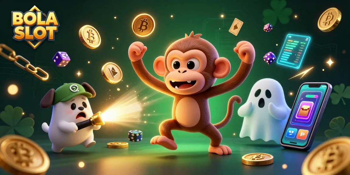 Engage with the thrilling BOLA SLOT experience in an enchanting haunted casino scene.