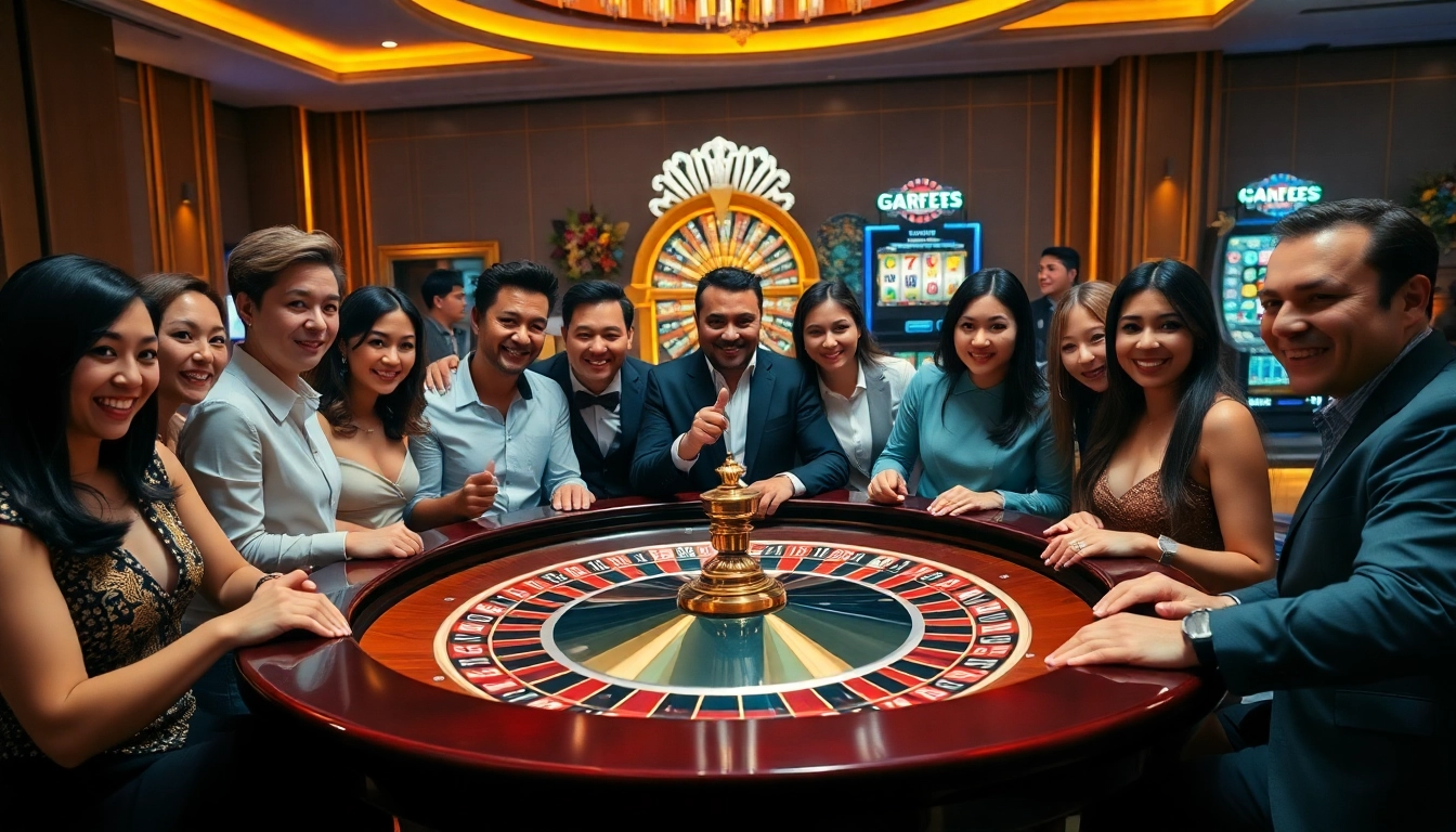 Experience the excitement of gambling at https://8k8.us.com/ with vibrant slot machines and happy players.