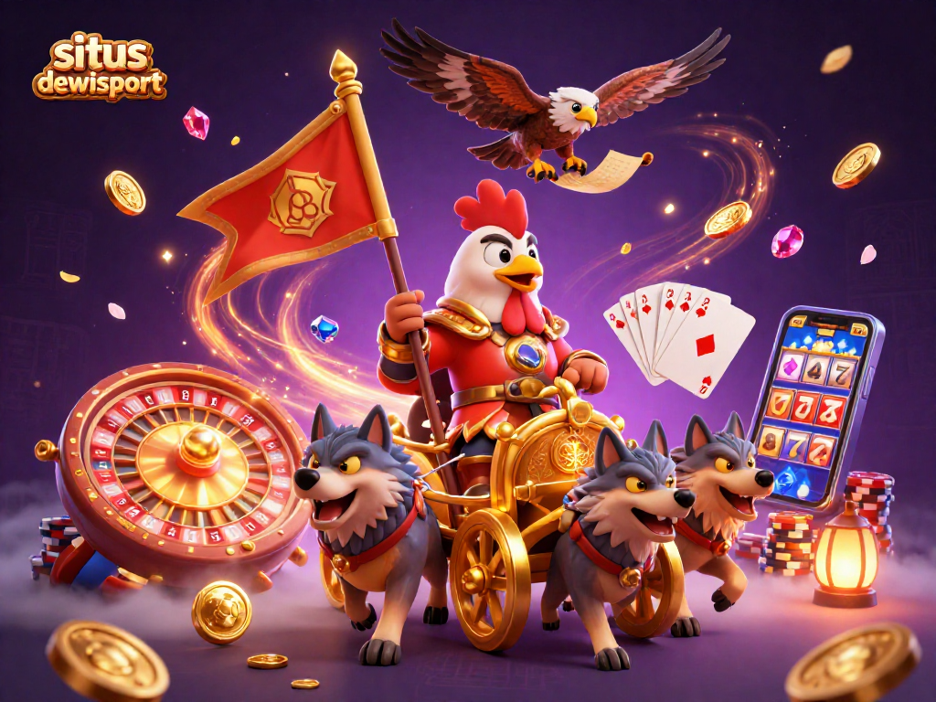 Engage with situs dewisport through lively casino action, featuring unique characters and vibrant elements.