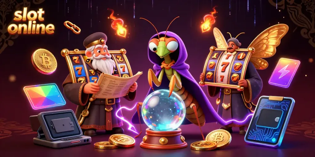 Experience the thrill of slot online action in a vibrant, magical setting.