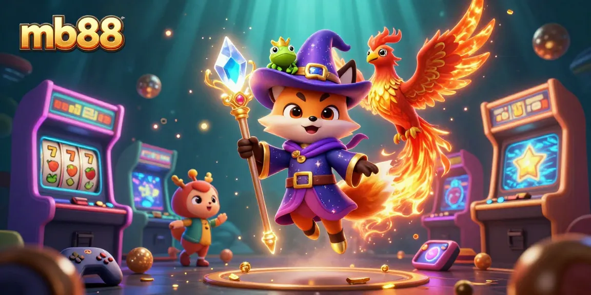 Experience thrilling games with mb88's dazzling casino elements and enchanting characters.