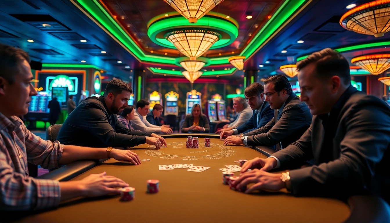 Mencoba keberuntungan dengan permainan tkp188 di meja poker kasino yang mewah.