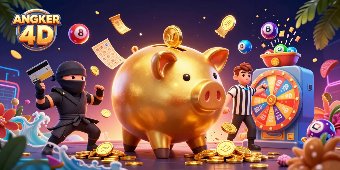 Engage with ANGKER 4D's thrilling gambling adventures featuring dynamic characters and vibrant elements.