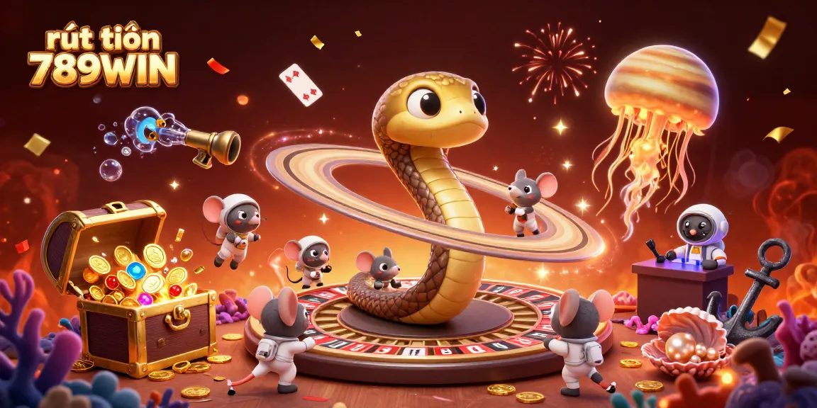 Experience the thrill of rút tiền 789WIN with vibrant 3D casino elements and betting excitement.