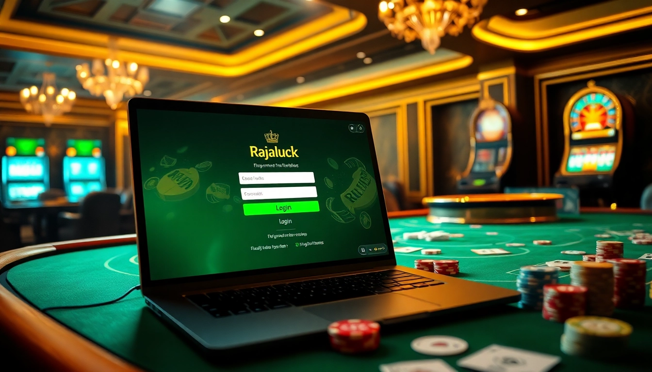 Engage with Rajaluck Login to access exciting casino games and bonuses in a luxury gaming environment.