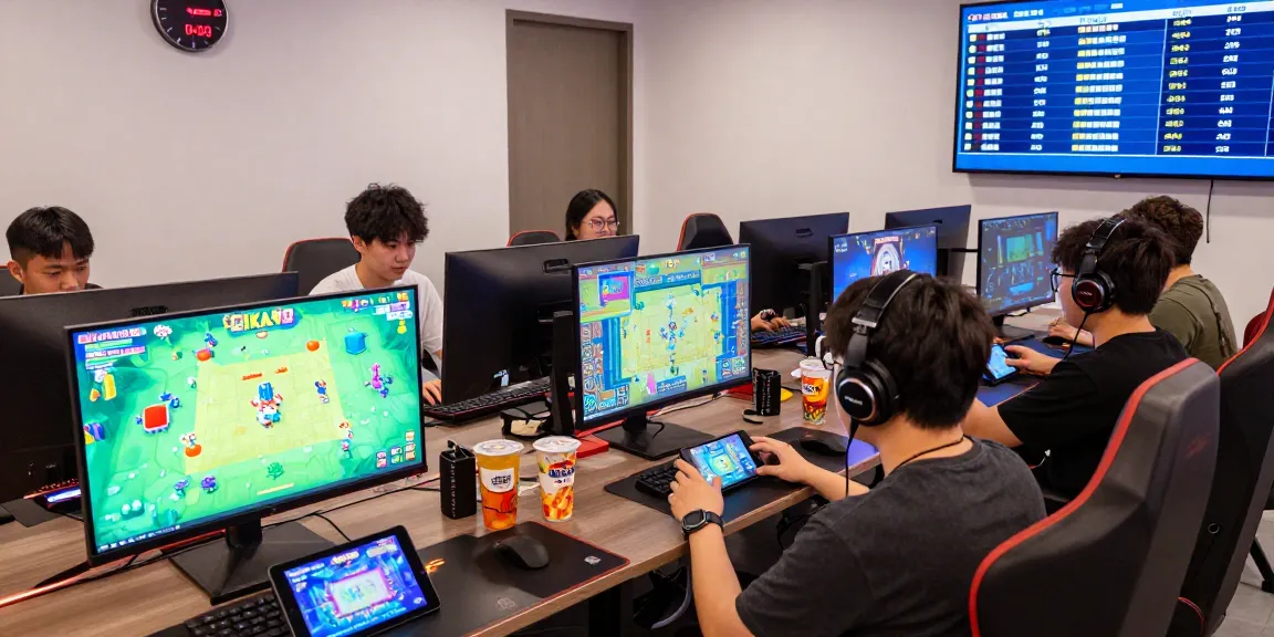 Exciting online gaming atmosphere at CIKA4D platform showcasing diverse gamers enjoying various digital games.