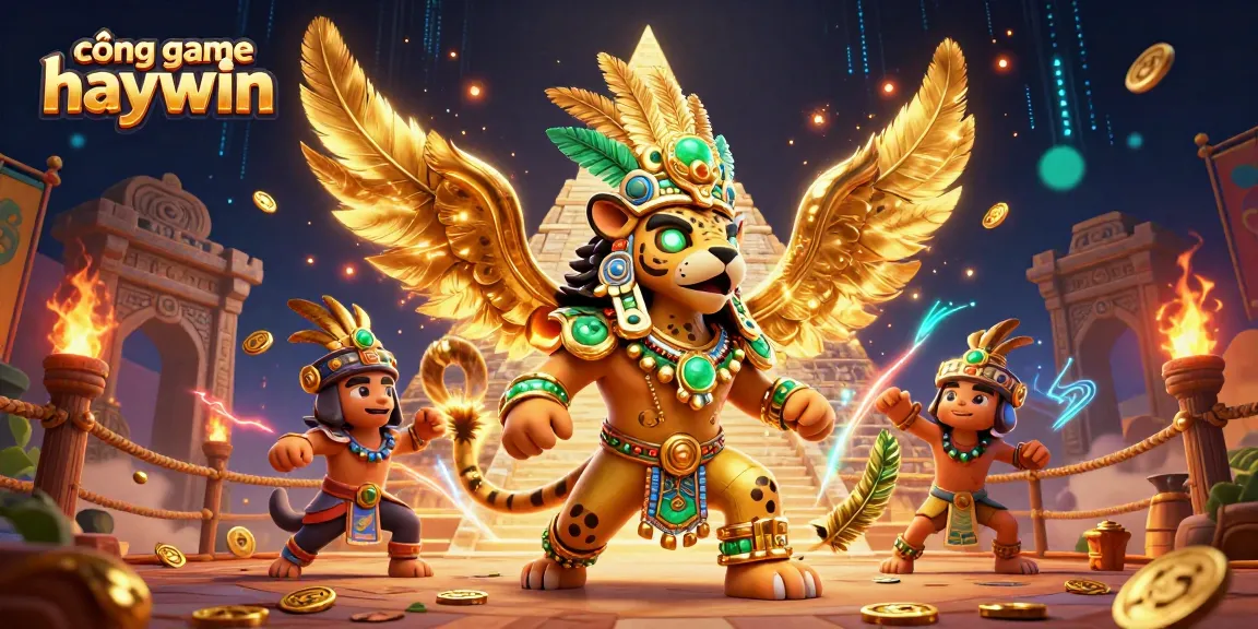 Engage with cổng game haywin in this vibrant 3D scene showcasing thrilling casino elements.