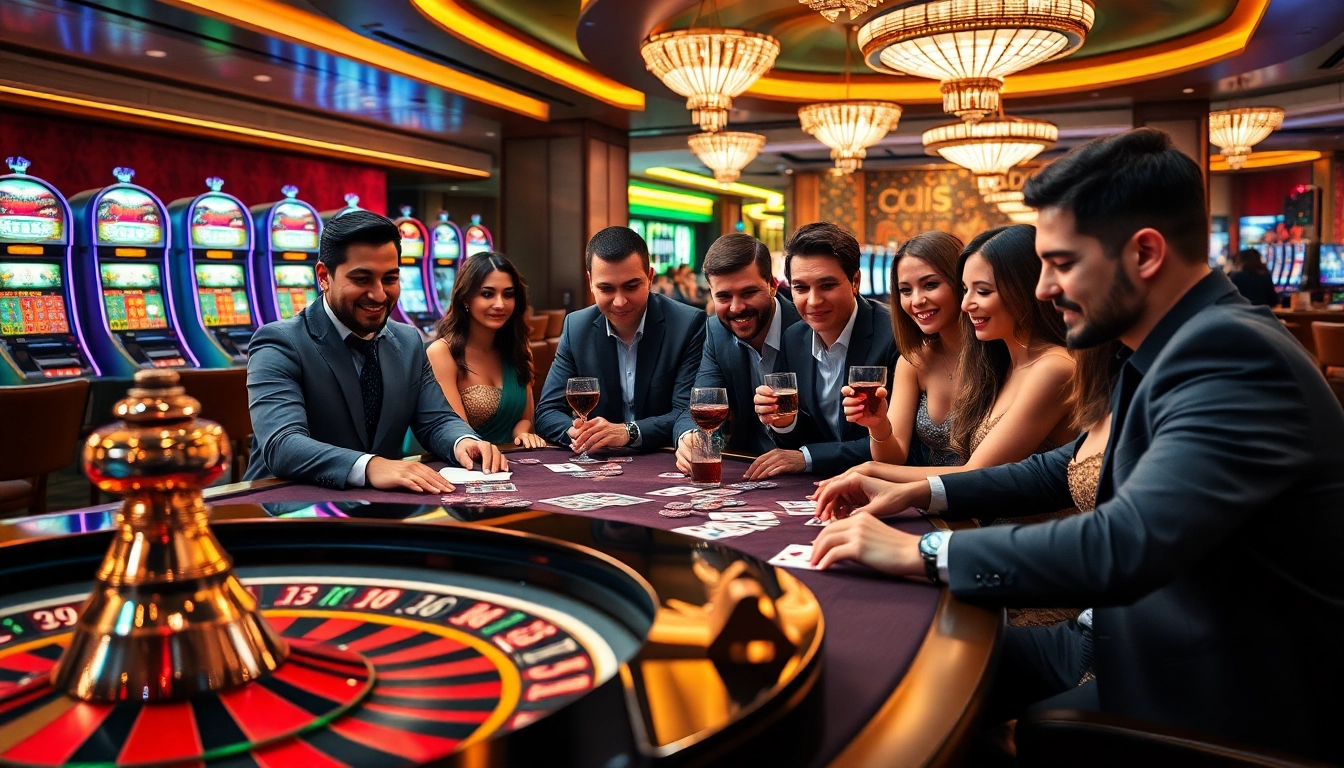 Experience the thrilling action of a high-stakes game at luck88 com with vibrant casino elements and engaged players.