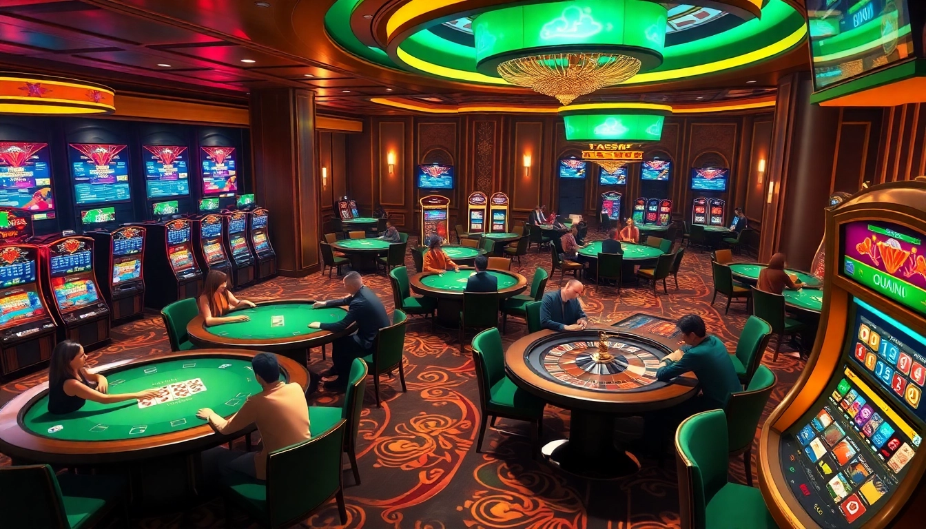 Engaging scene illustrating link S8 within a luxurious casino gaming environment.
