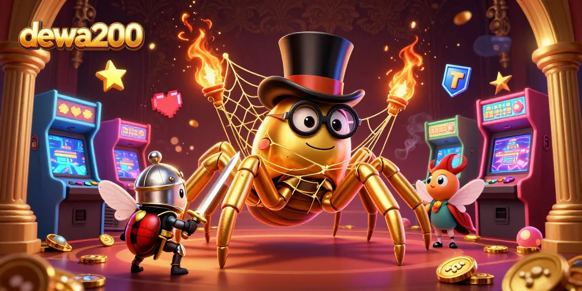 Mengakses pengalaman judi menggembirakan di dewa200 dengan tarantula emas dan knight kecil yang berani di kasino.