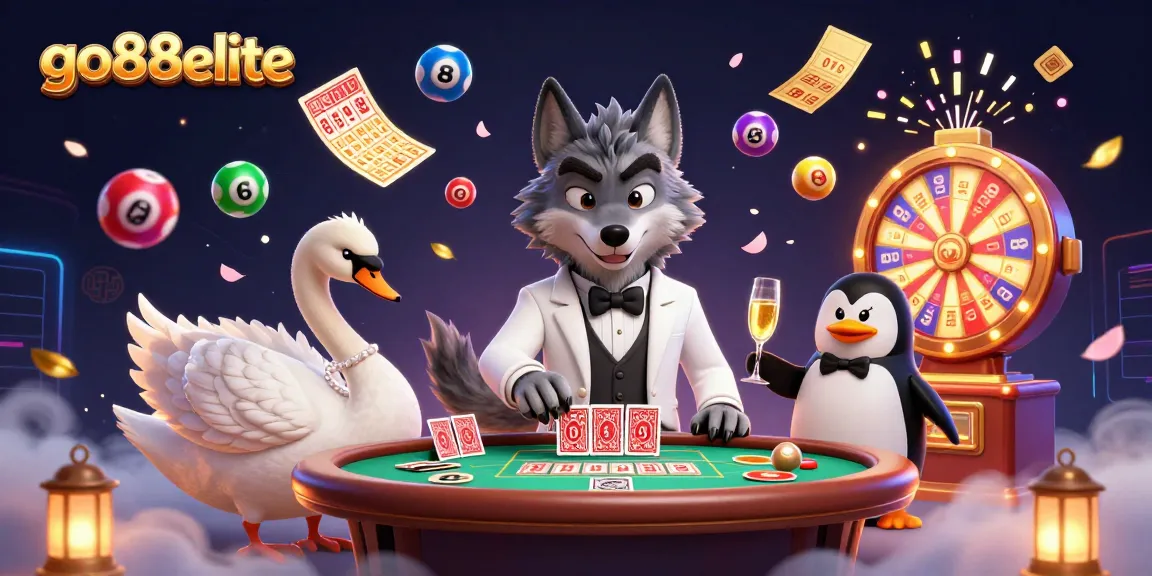 Experience exciting gaming at go88elite with rich illustrations of lively casino moments.