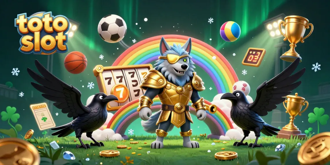 Permainan toto slot menyenangkan dengan Odin dan dua burung gagak bersinar di jembatan chip kasino.