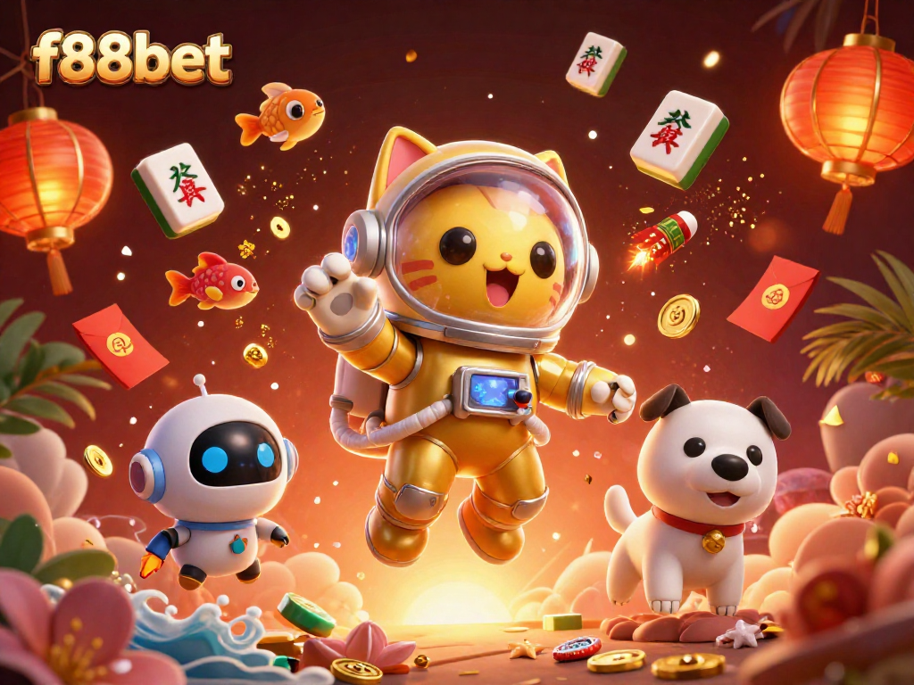 Win big with f88bet while enjoying online gaming in a vibrant cosmic fantasy scene.